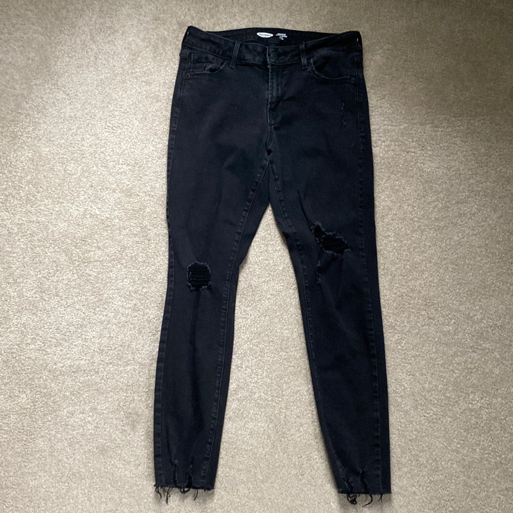 Old Navy Rockstar Super Skinny Black Jeans